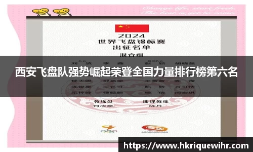 西安飞盘队强势崛起荣登全国力量排行榜第六名